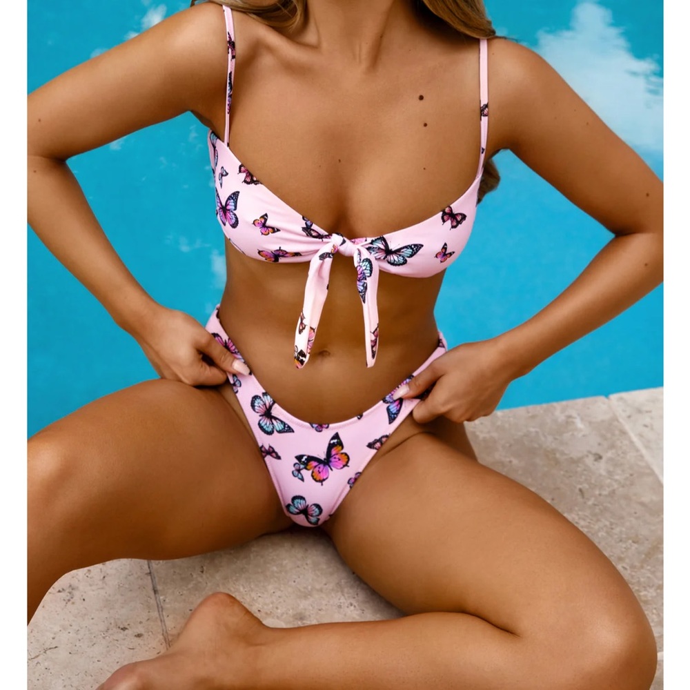 White fox boutique butterfly swim suit